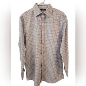 NWOT. HART SCHAFFNER MARX 100% PIMA COTTON NON-IRON BUTTON-UP SZ 15 1/2. 33